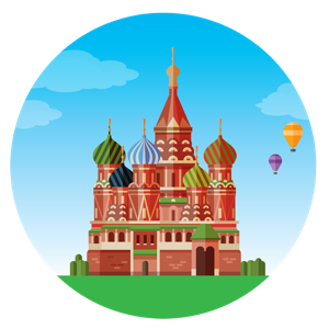 Russia illustration Send Money to Russia