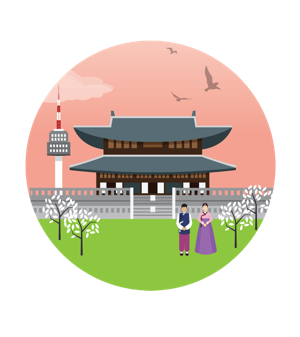 South Korea illustration Send Money to South Korea