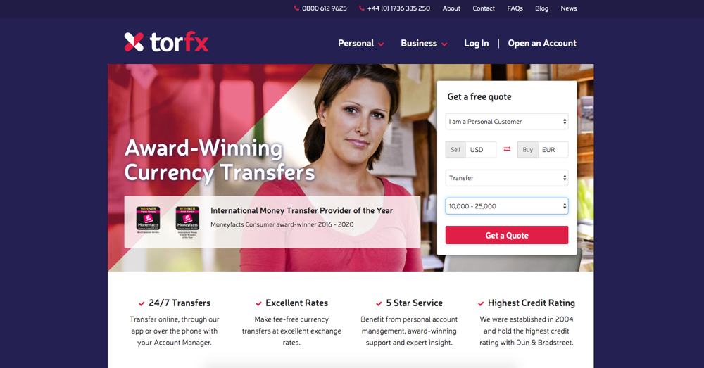 TorFX Homepage TorFX Review - What is TorFX?