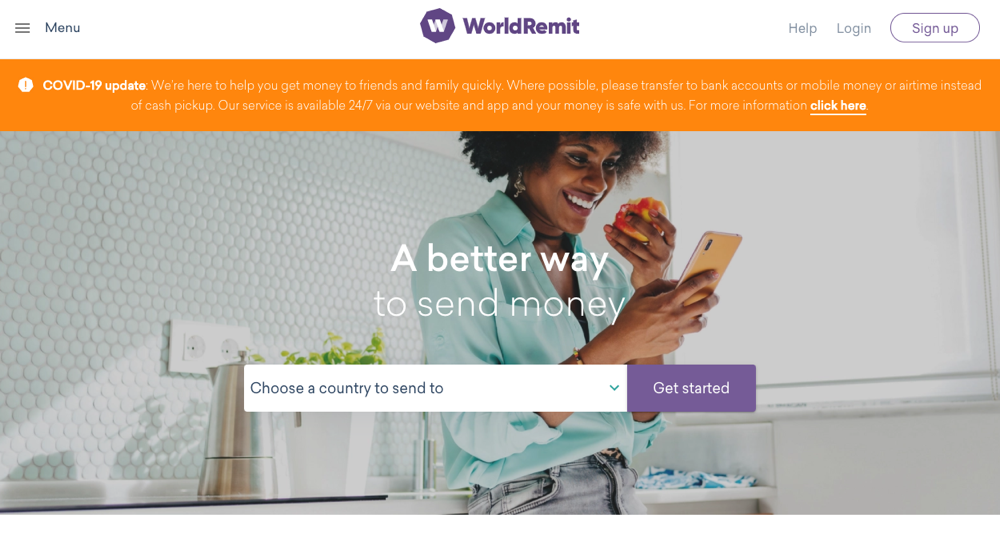 WorldRemit Homepage What is WorldRemit?