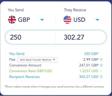 How to Transfer Money with InstaReM – Step 3 InstaReM fees and exchange rates