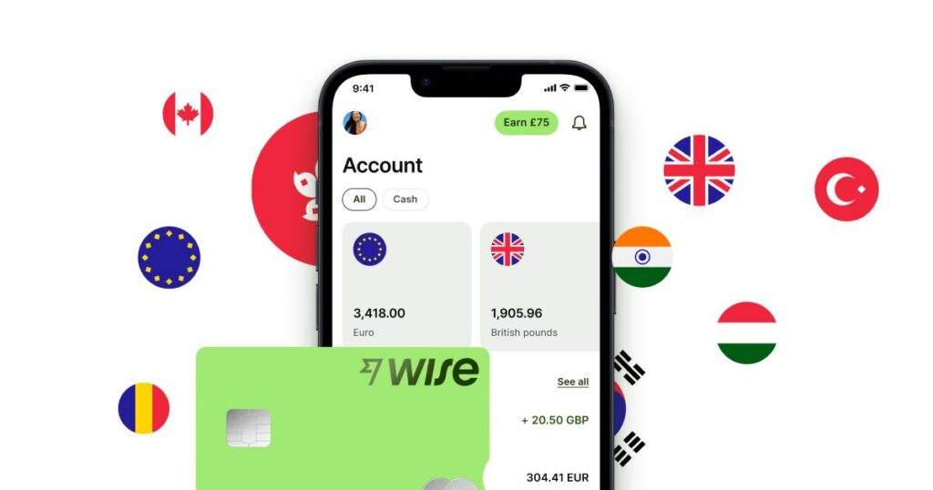 Wise foreign currency account and card