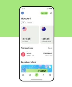 Wise account on Wise mobile app